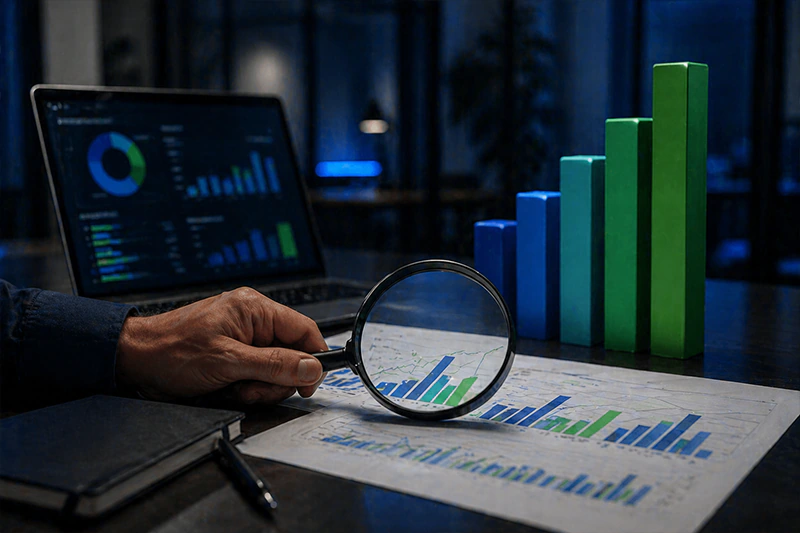 Controle financeiro e análise de lucro real