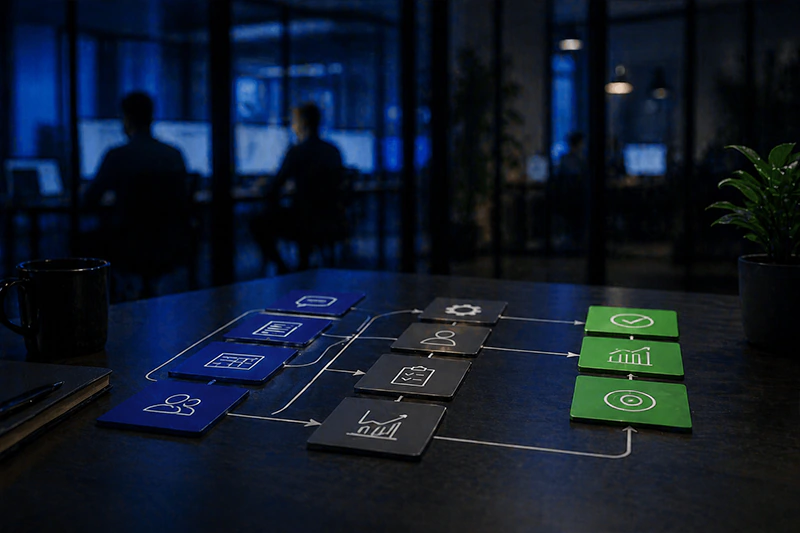 Organização de processos e operação empresarial